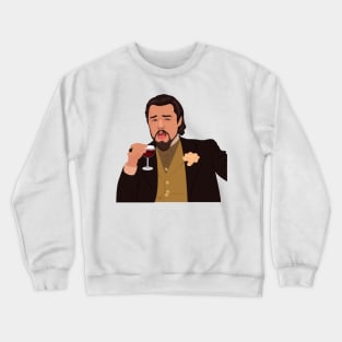 Di Caprio Laughing Meme Crewneck Sweatshirt